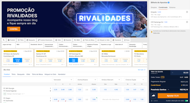 Sports bet app